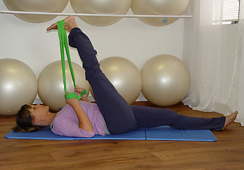 pilates matwork with resistance bands