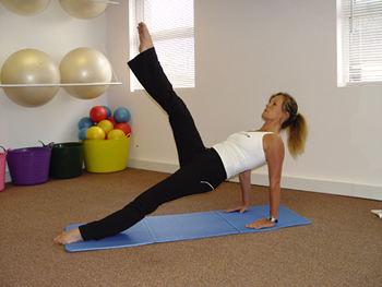 Pilates matwork exercise